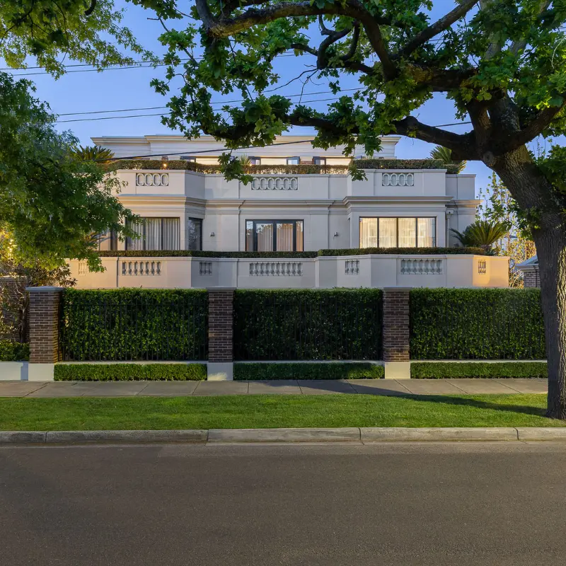 Toorak apartment block streetscape representing Melbourne’s premier residential address