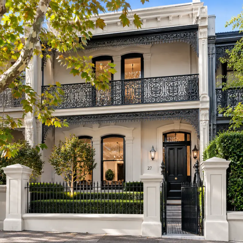 Luxury two-storey terrace home representing property management in Stonnington