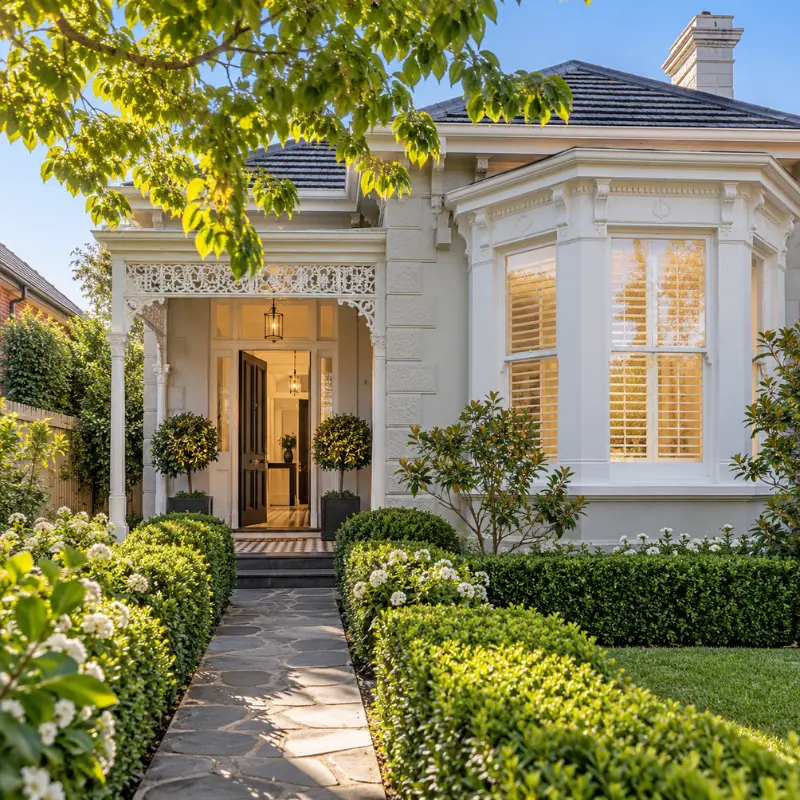 Elegant period rental home in Malvern with landscaped garden and traditional verandah